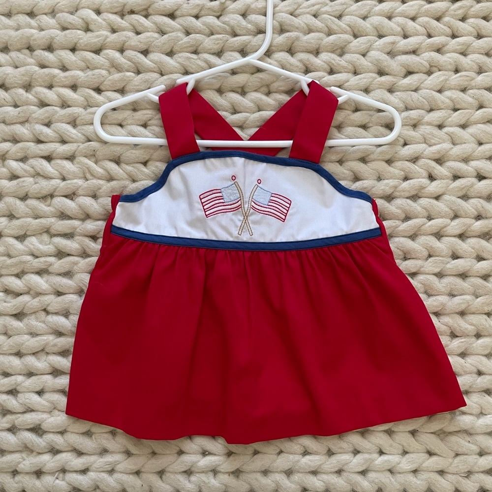 🇺🇸 Little English 4th of July Flag Dress 🇺🇸